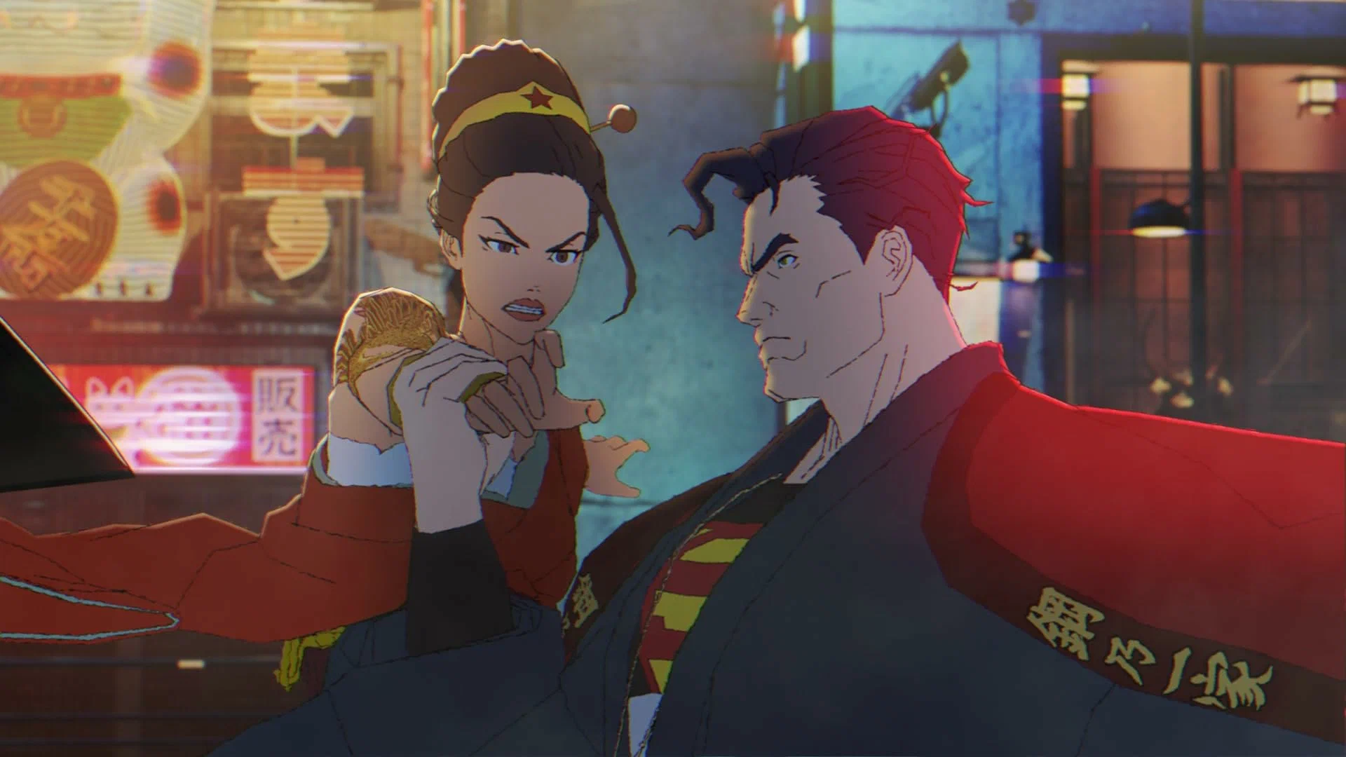 Сцена из фильма Бэтмен-ниндзя против лиги якудза / Batman Ninja vs. Yakuza League Сцена из фильма Бэтмен-ниндзя против лиги якудза / Batman Ninja vs. Yakuza League