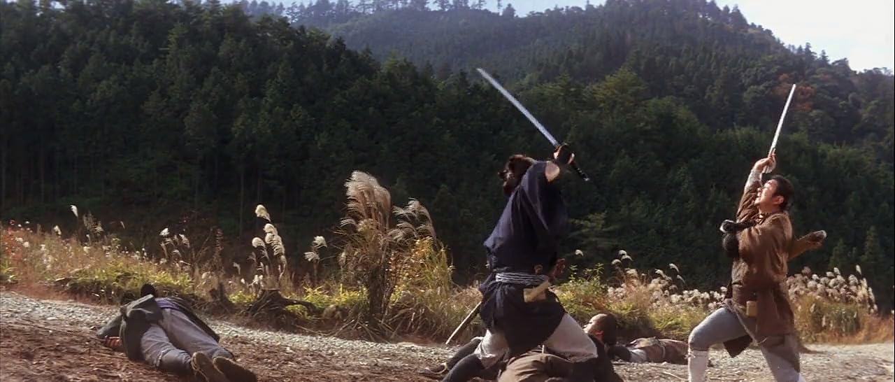 Кадр из фильма Затойчи и гроссмейстер / Zatoichi Jigoku tabi Кадр из фильма Затойчи и гроссмейстер / Zatoichi Jigoku tabi