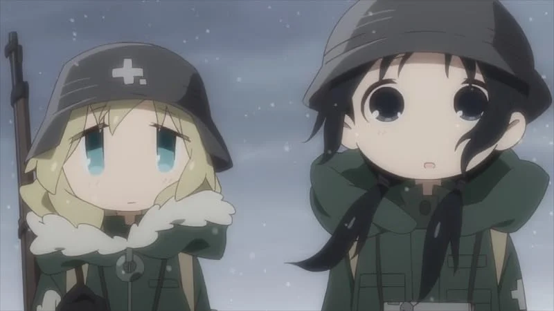 Кадр из фильма Постапокалиптические сёдзе похождения / Shoujo Shuumatsu Ryokou Кадр из фильма Постапокалиптические сёдзе похождения / Shoujo Shuumatsu Ryokou