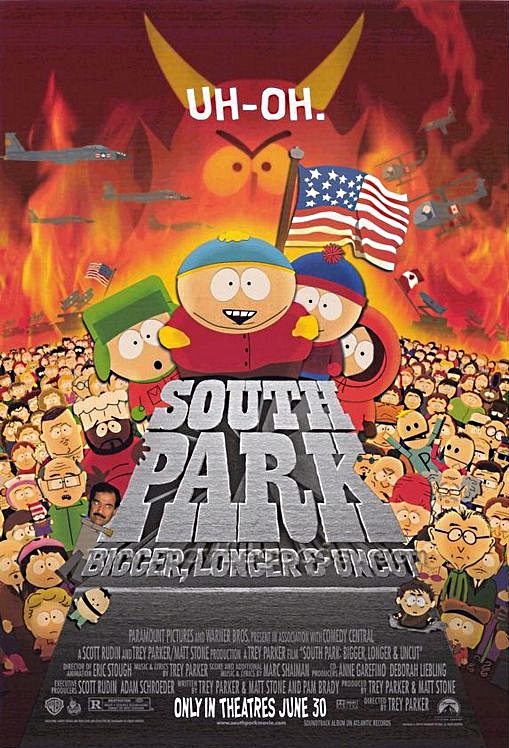 Постер к фильму Южный Парк: Большой, длинный, необрезанный / South Park: Bigger Longer & Uncut