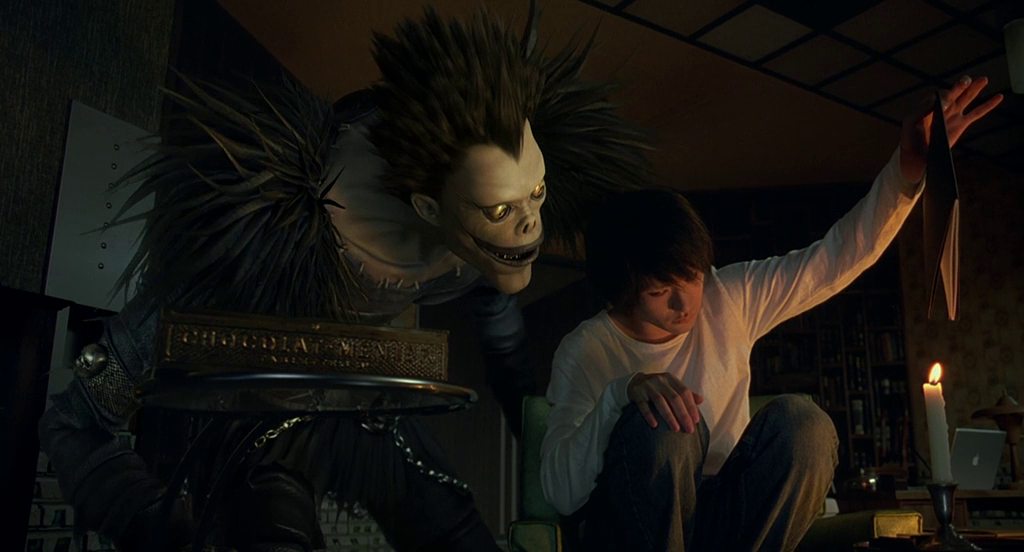 Три умри. Death Note фильм 2006. Тетрадь смерти 2006 рюк. Тетрадь смерти сериал 2015 рюк. Тетрадь смерти (2006) 3.