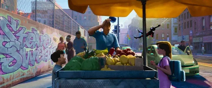 Кадр из фильма Человек-паук: Паутина вселенных / Spider-Man: Across the Spider-Verse Кадр из фильма Человек-паук: Паутина вселенных / Spider-Man: Across the Spider-Verse